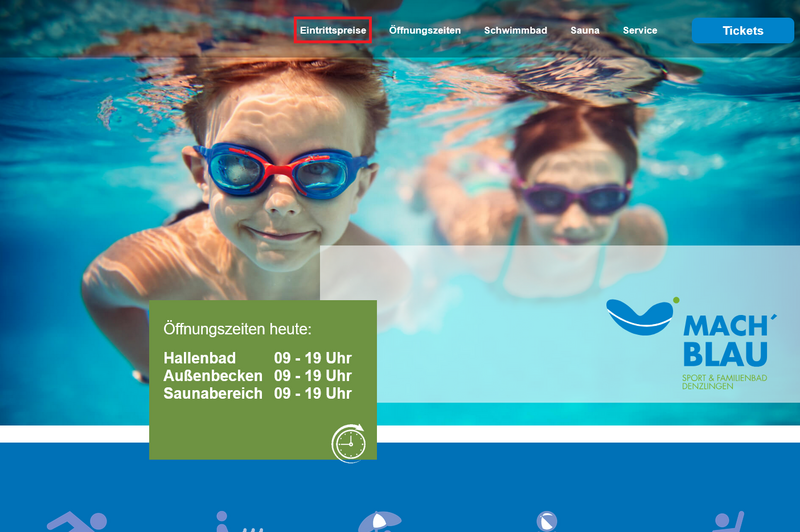 Eintrittspreise von mach blau Eintrittspreise von mach blau